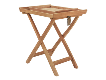 SERVING TRAY - Teak garden side table with tray by Traditional Teak - view 2
